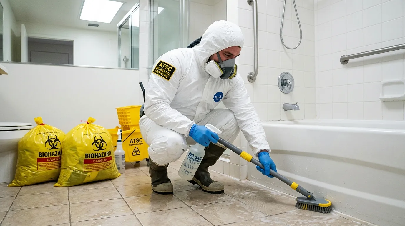 Decontamination equipment deployed for Blood Cleanup in Tulare